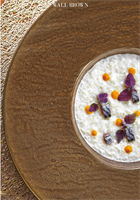 PIATTO PORCELLANA WALL  BROWN CM.20,5