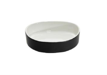 CIOTOLA PORCELAIN BICOLOR FINGER WHITE BLACK CM.12X3