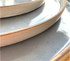 PIATTO PIANO BISCUIT STONEWARE CM.21 LIGHT BLUE