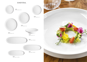 PIATTO PORCELLANA BIANCO ESSENTIAL D.18.5