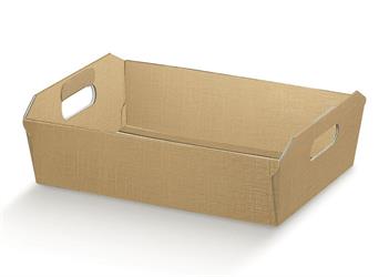 SCAT. CESTA SETA ORO    31X22X9