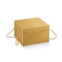 SCAT. SEGRETO C/CORDIN0 24,5X24,5X15 SETA ORO