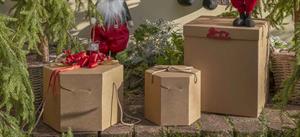 SCAT. ESAGONO C/CORDINI 21X21X21 AVANA