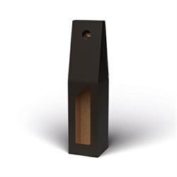 SCAT. 1 BOTTIGLIA NERA  9X9X38H. C/FINESTRA