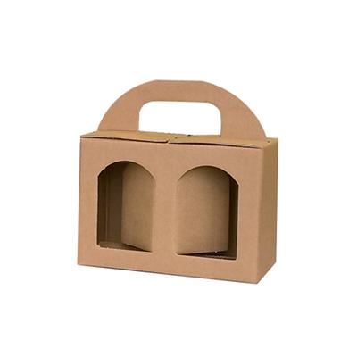 SCAT. PORTA VASI 2 FINESTRE 17X8X12 KRAFT AVANA