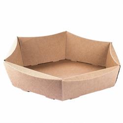 SCAT. CESTA ESAGONALE   ONDA AVANA 55X45X10,5 STESA