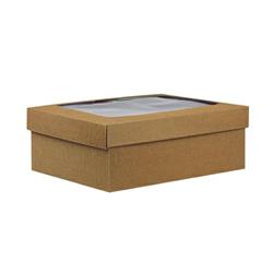 SCAT. FONDO + COP. ONDA AVANA 38,5X30X14 C/FINESTRA