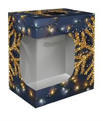 SCAT. PANETTONE LINEA    90 CM.28X21X35 C/FINESTRA CRYSTAL