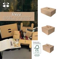 SCATOLA DELIVERY C.MANIC. KRAFT AVANA 33X33X17