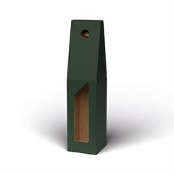 SCAT. 1 BOTTIGLIA VERDE 9X9X38 C/FINESTRA