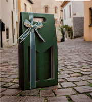 SCAT. 1 BOTTIGLIA VERDE 9X9X38 C/FINESTRA