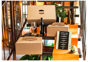 SCATOLA DELIVERY C.MANIC. KRAFT AVANA 32X22X17