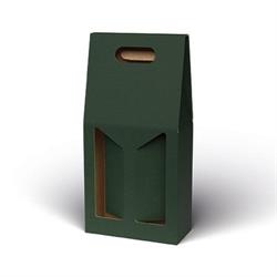 SCAT. 2 BOTTIGLIA VERDE 18X9X38 C/FINESTRA