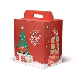 SCAT. PANETTONE LINEA   100 CM.31X23X35 MAGIC CHRISTMAS