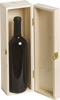 CASSETTA LEGNO BETULLA  CHIARO 1 BOTTIGLIA 33,5X9X9