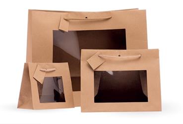 BUSTE CARTA AVANA KRAFT CON FINESTRA 16X14+8 PZ.10