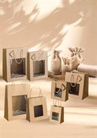 BUSTE CARTA AVANA KRAFT CON FINESTRA 16X14+8 PZ.10