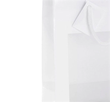 BUSTE CARTA LUSSO BIANCA C/FINESTRA 18X23X10 PZ.10