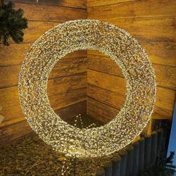 CORONA DIAM.110 CON 15000 MICROLED BIANCO CALDO