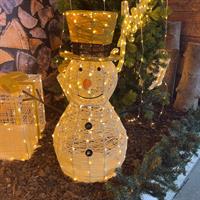 PUPAZZO DI NEVE IN ACRILICO CON 160 LED TRADITIONAL CM.70 H.