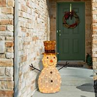 PUPAZZO DI NEVE IN ACRILICO CON 160 LED TRADITIONAL CM.70 H.