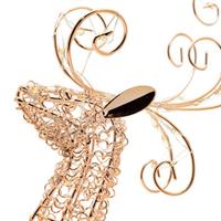 RENNA METALLO LUMINOSA  BRONZO CM.22X47 H. 100 MICROLED