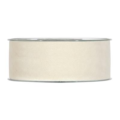 NASTRO DOUBLE VELVET MM.40 MT.30 WHITE