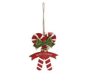 DECORO METALLO D'APPENDERE CANDY STICK CM.12 H.