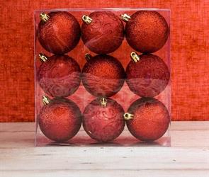 SFERA IN PLASTICA D. 60 PZ.9 ROSSA ASS.TA