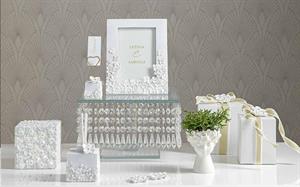 DIFFUSORE POLIRESINA B.CO CON FIORI+SCAT.