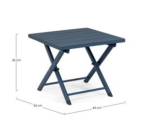 TAVOLINO COFFE TAYLOR CM.44X44 NAVY AZZURRO