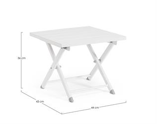 TAVOLINO COFFE TAYLOR CM.44X44 BIANCO
