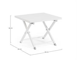 TAVOLINO COFFE TAYLOR CM.44X44 BIANCO